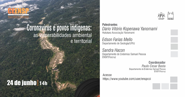 Ceensp debaterá coronavírus e povos indígenas nesta quarta-feira (24/6)